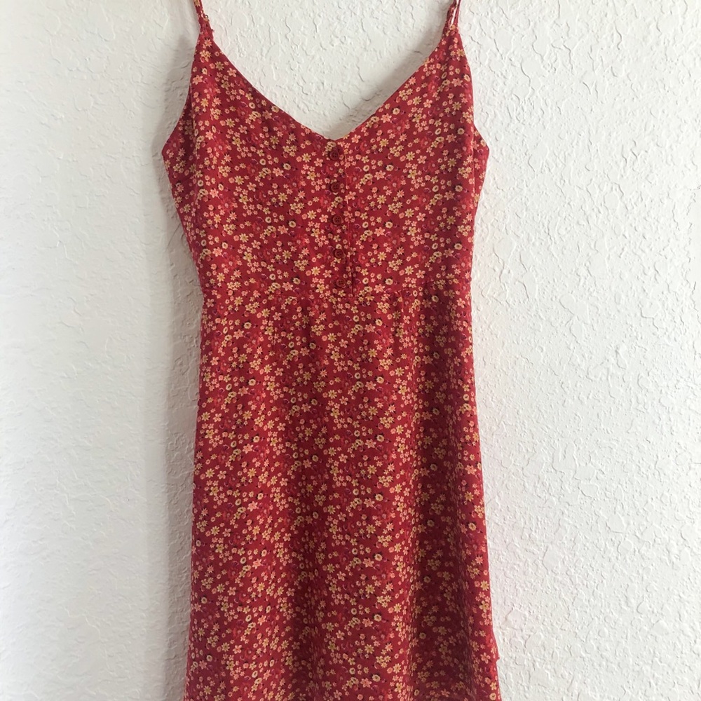 Red Floral Dress